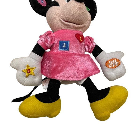 Disney Minnie Mouse Plush Toy Interactive Buttons Sounds 11" - Picture 4 of 4